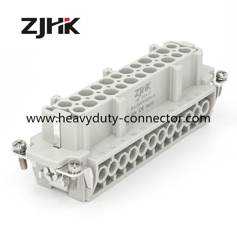 24 connettori caldi del corridore dell'inserzione femminile dei connettori di Pin Heavy Duty Multi Pin